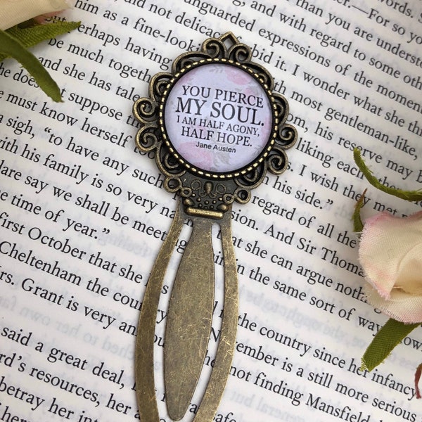 Persuasion Bookmark, Jane Austen Bookmark, Persuasion Place Keeper, Classic Literature Bookmark, Jane Austen Place Keeper