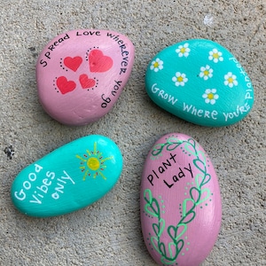 Motivational Rocks, Garden Rocks, Inspirational Rock Set