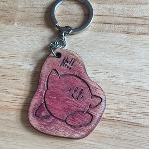 Nintendo Kirby Birch Pink coated Keychain