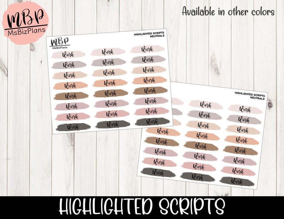 Paper Paper & Party Supplies Labels Minimalist Planning Mini Stickers ...