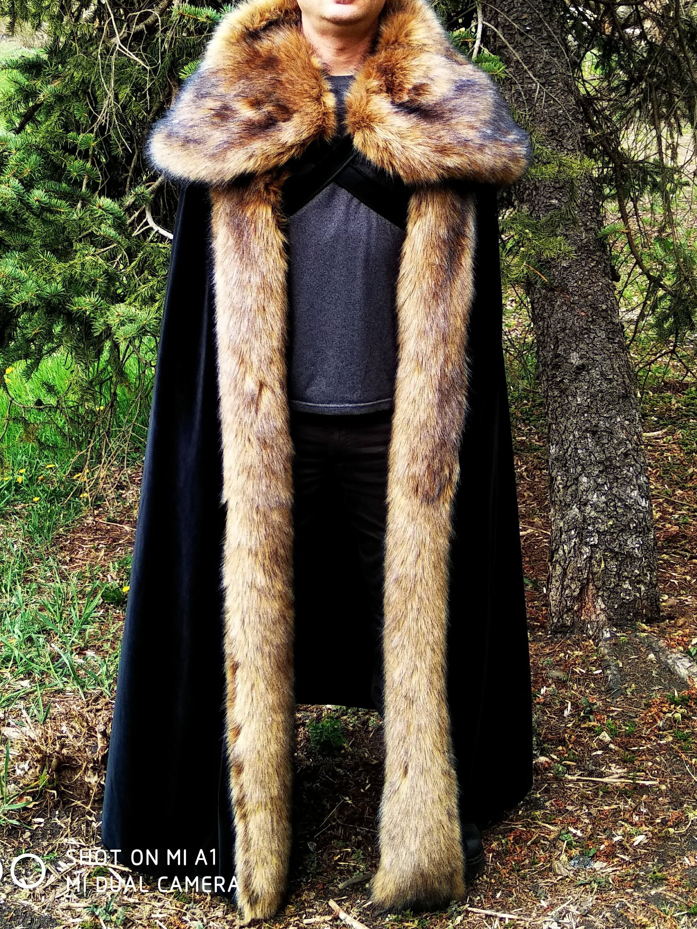 Real fur cloak clearance