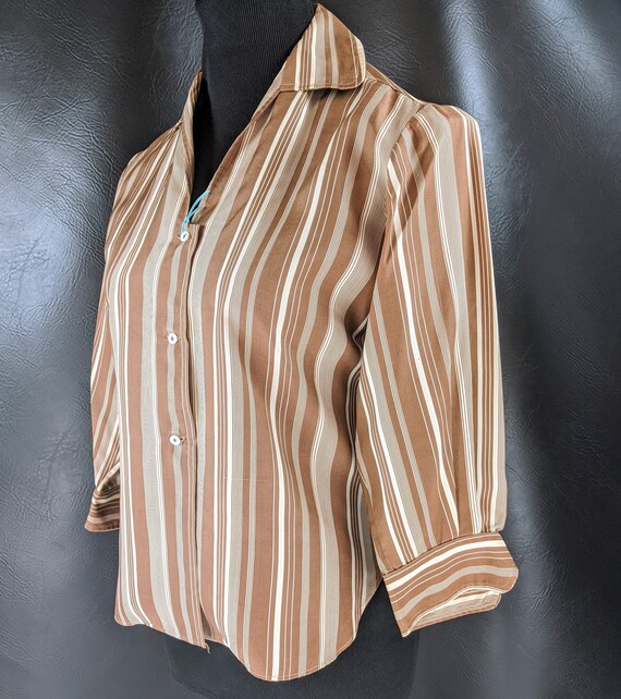 Vintage 30s/40s Casual Striped Blouse