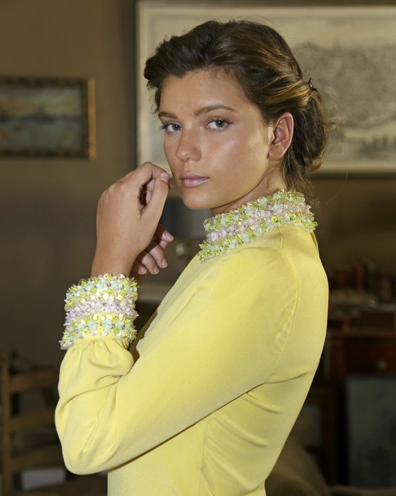 60sYellow Party Dress