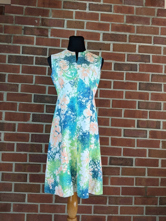 60s Floral Summer Dress - image 1