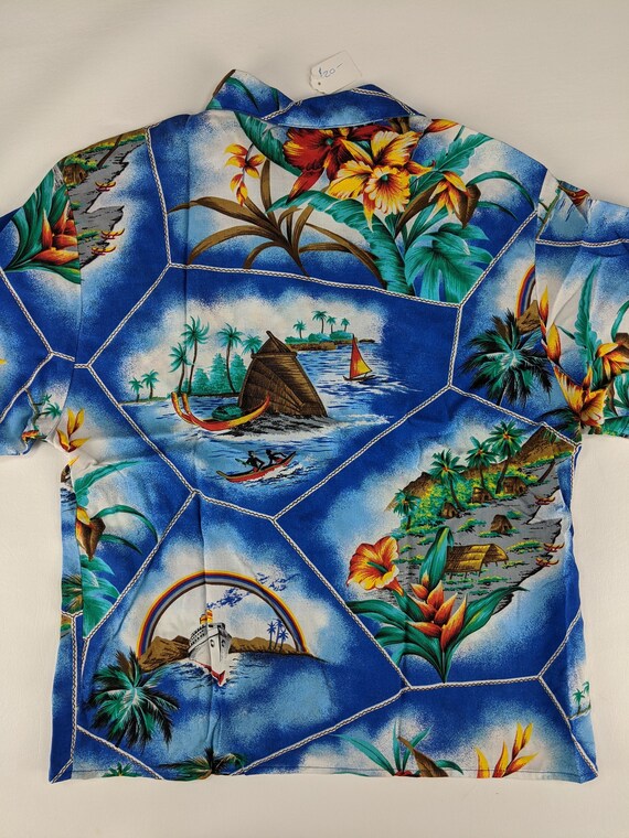 Vintage rainbow hawaiian shirt - Gem