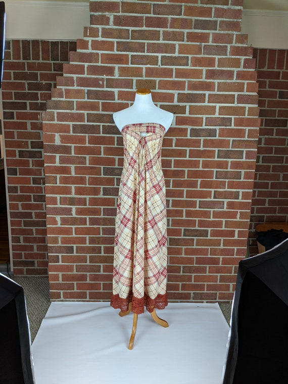 Vintage Geoffrey Beene Strapless Sun Dress