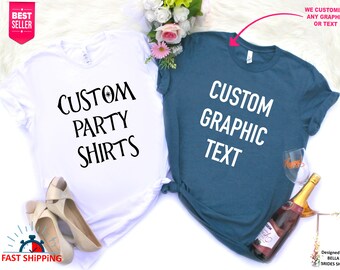 Custom Bachelorette Party Shirts, Personalized Party Shirts, Maid of Honour Shirt, Bridesmaid Shirts, Matron of Honour Shirts, Bridal Tanks