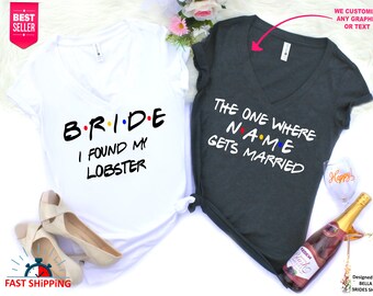 Friends Theme Bachelorette Party, Custom Text Shirts, Bachelorette Tanks, Bridesmaid Shirts, I Do Crew Shirts, Bridal Shower Shirts, Gifts