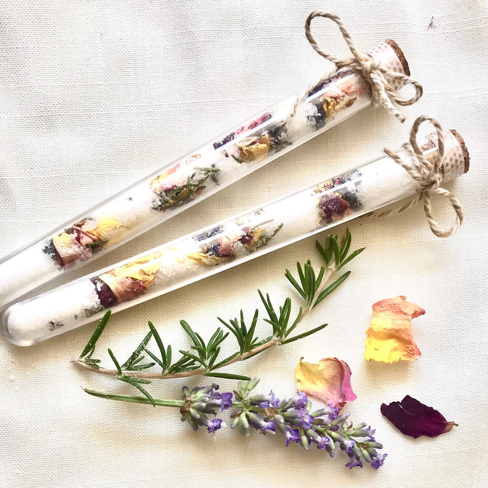 Bath Salts Test Tube Bath Salt Soaks Relax & Rejuvenate Spa Etsy