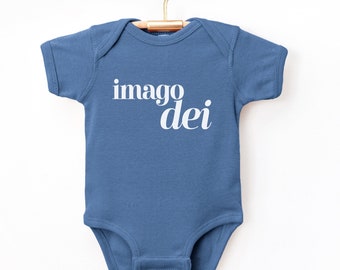 Imago Dei Baby Bodysuit: Catholic Gift, Made in His Image