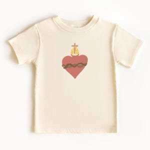 Sacred Heart of Jesus Baby One-Piece: Catholic Child Tee Bild 1