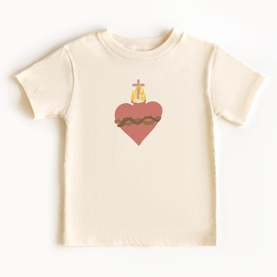 Sacred Heart of Jesus Baby One-Piece: Catholic Child Tee