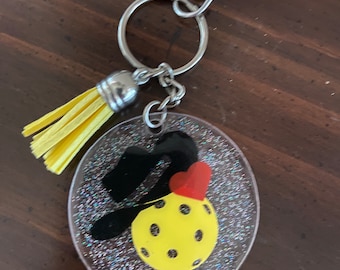 Pickleball Keychain