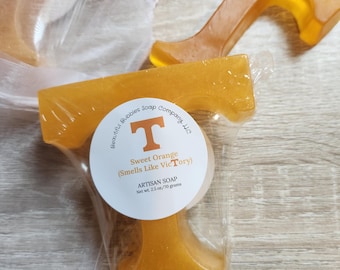 University of Tennessee Soap ..Scented in Orange Essential Oil
