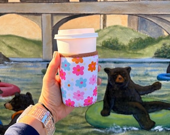 Coffee sleeve | Iced Coffee Sleeve | Neoprene Iced Coffee | Trendy Coffee Sleeve | Iced Matcha | Teacher Gift | Iced Coffee | Eco-friendly