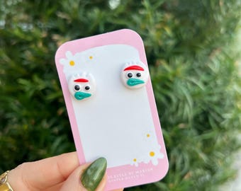 Forky earring studs