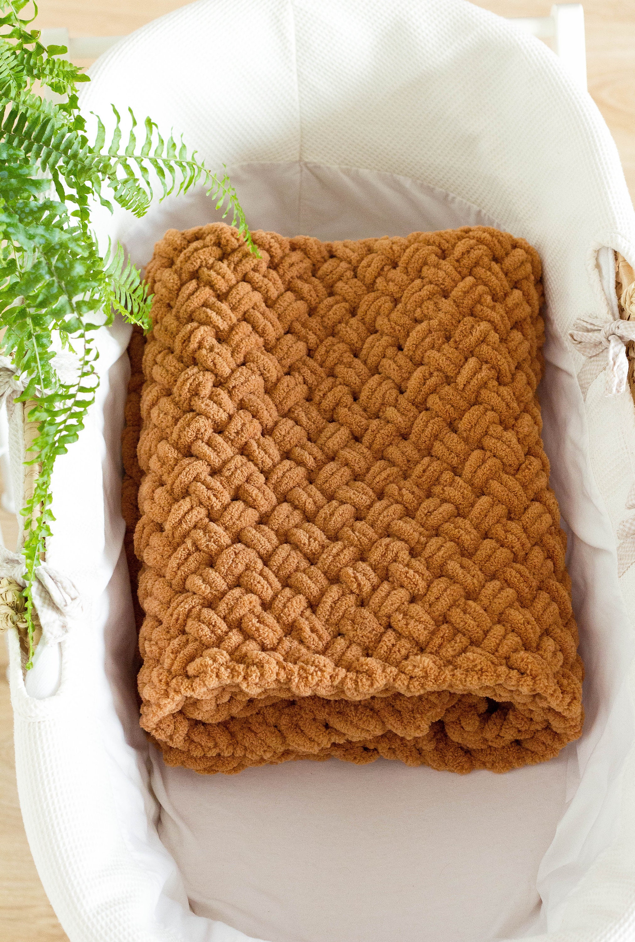 Burnt Orange Baby Blanket Burnt Orange Decor Unisex Baby Etsy