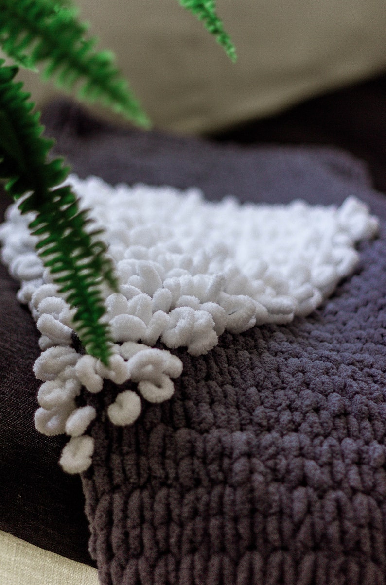 Hand Knitted Neutral BlanketKnitted Throw BlanketChunky Knit Etsy