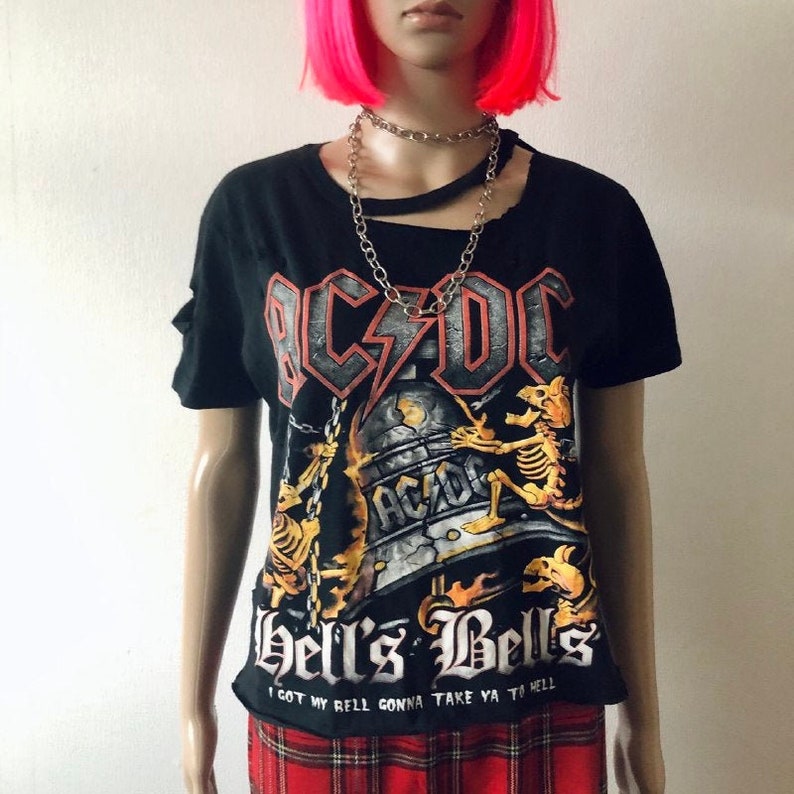 cropped acdc shirt