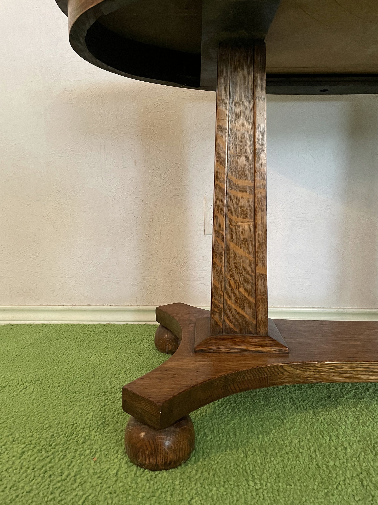 Antique Quarter Sawn Oak Library Table Etsy