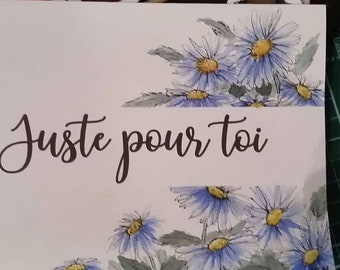 Carte Au Revoir Etsy