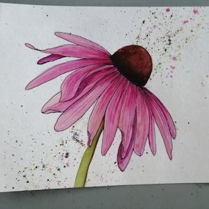 Watercolor/painting/illustration/decoration/handmade/frame/painting/flower