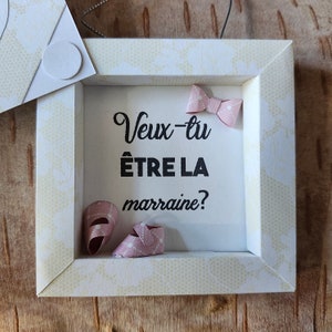 Godmother card, mini frame