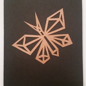 Wish card (2 in 1) handmade/butterfly/greeting card/no text/greeting card/