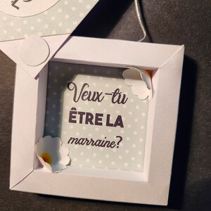 Godmother card, mini frame