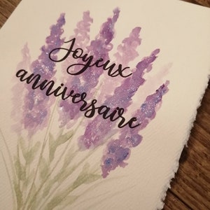 Carte anniversaire,carte voeux,carte souhait,carte fête fait main