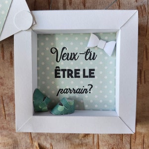 Carte parrain, mini cadre