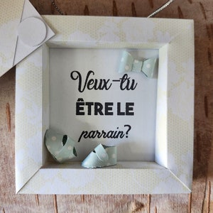 Carte parrain, mini cadre