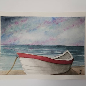 Watercolor seaside