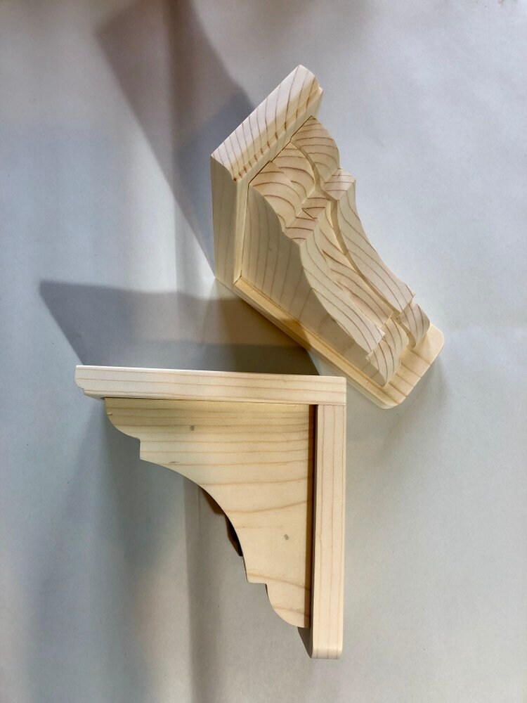 6 soporte de estante de estilo clásico corbeta de madera | Etsy