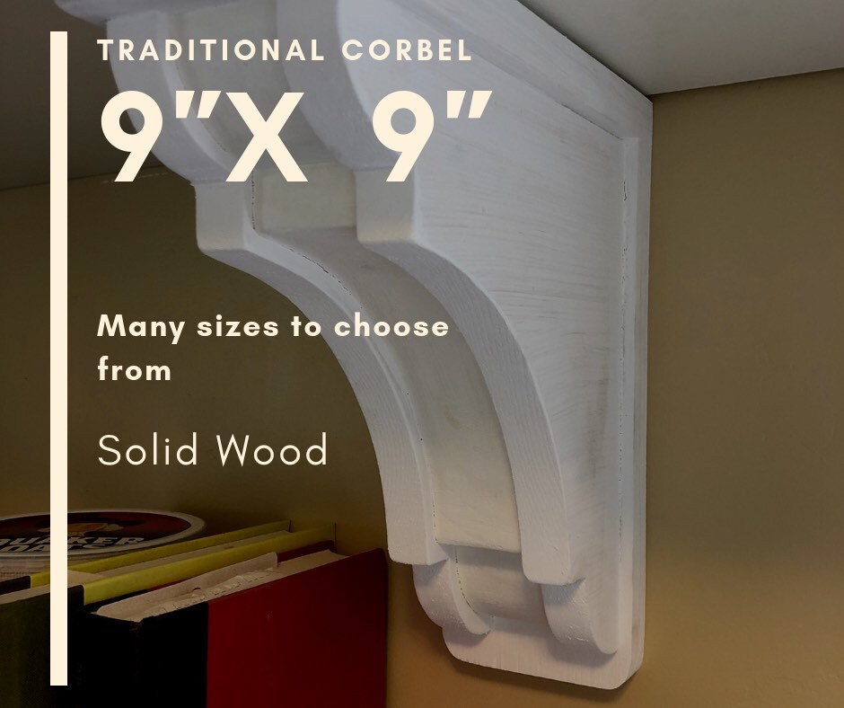 9 X 9 Wooden Corbel Shelf Bracket Victorian Home Shelf Corbels