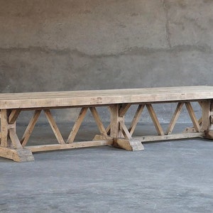 Large trestle dining table, conference table, last supper table