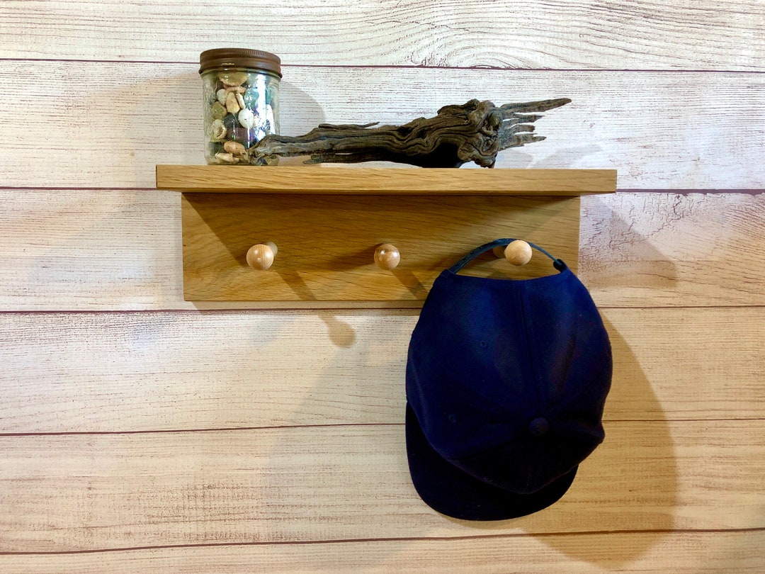 Shelf With Pegs Hat Rack Coat Rack Etsy