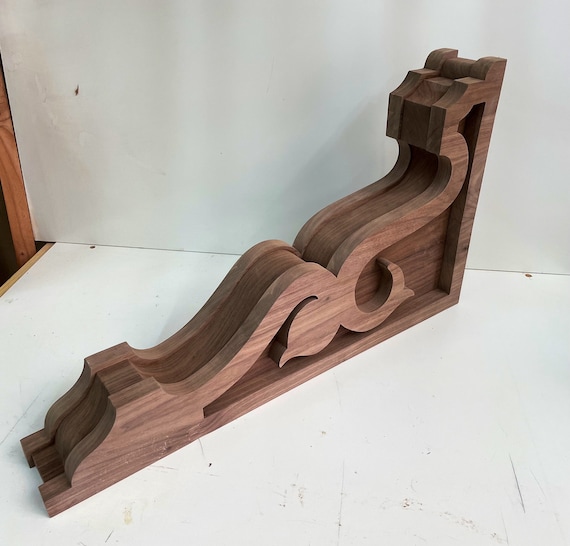 Black Walnut Victorian corbel