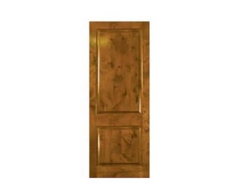 Old World Rustic Alder Two Panel Door