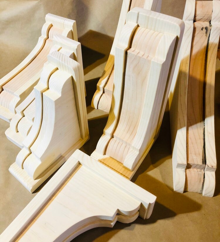 Diy Corbel Unfinished Raw Wooden Shelf Bracket Ready To Hang