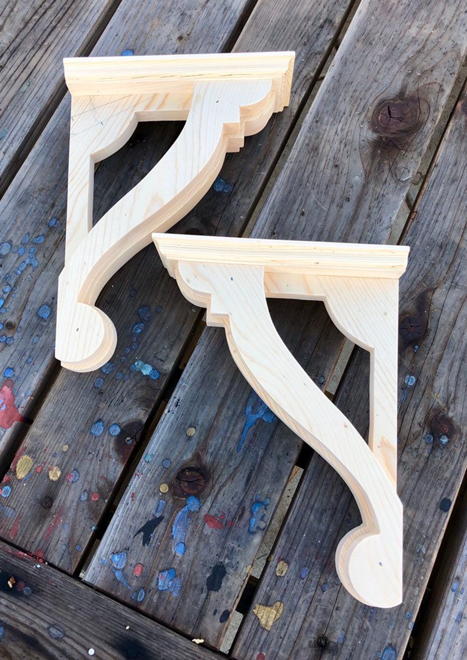 Eastlake Corbel Delicate Carved Corbel Shelf Bracket Shelf Etsy