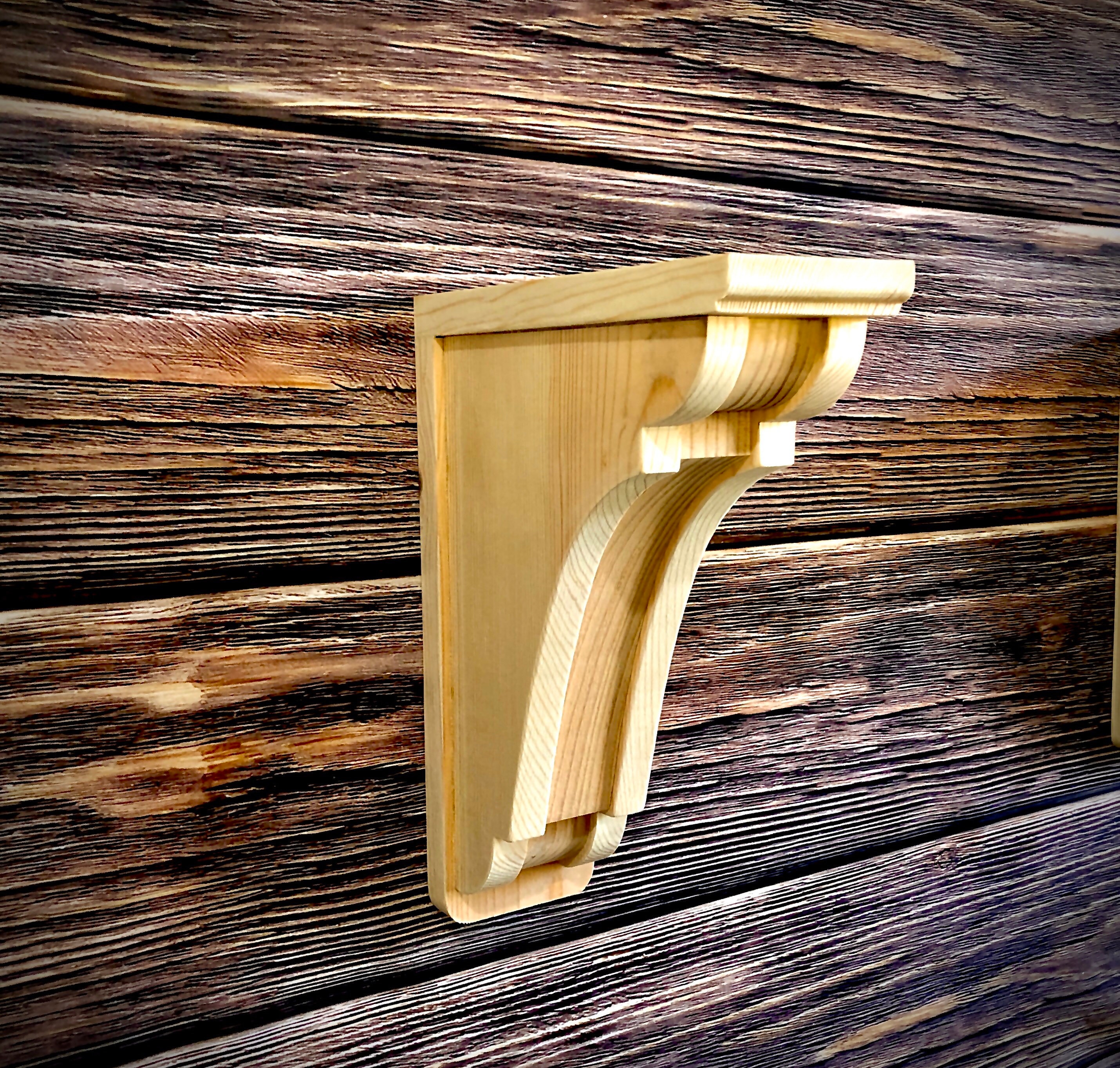 Wooden Corbel Shelf Bracket Victorian home shelf hanger Etsy