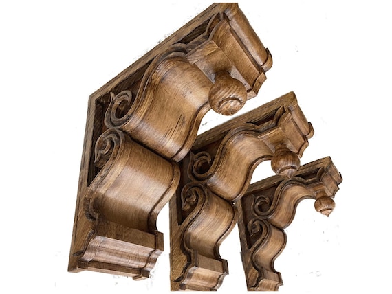 Hand carved corbel