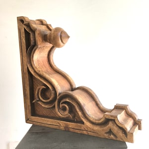 Hand carved corbel