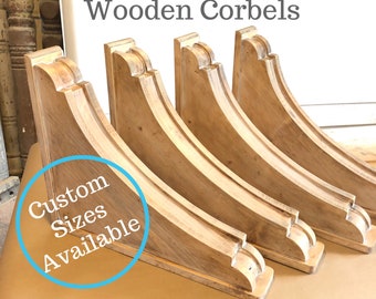 Extra large architectural bracket, Victorian Style, Handmade Wood Bracket (16" x 20")