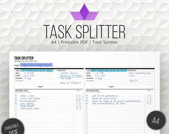 Project Planner, Business Planner, College Planner, Printable PDF