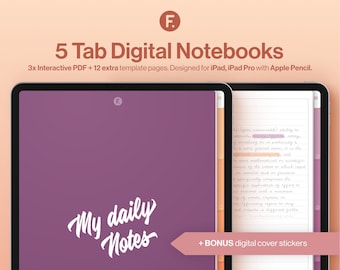 Digital Notebook, GoodNotes Notebook, Isometric Grid, Cornell, Student Notebook