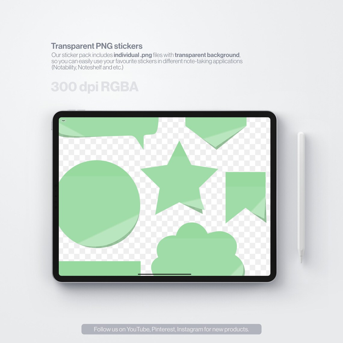 Digital Sticky Notes GoodNotes Stickers Stickers precropped Etsy