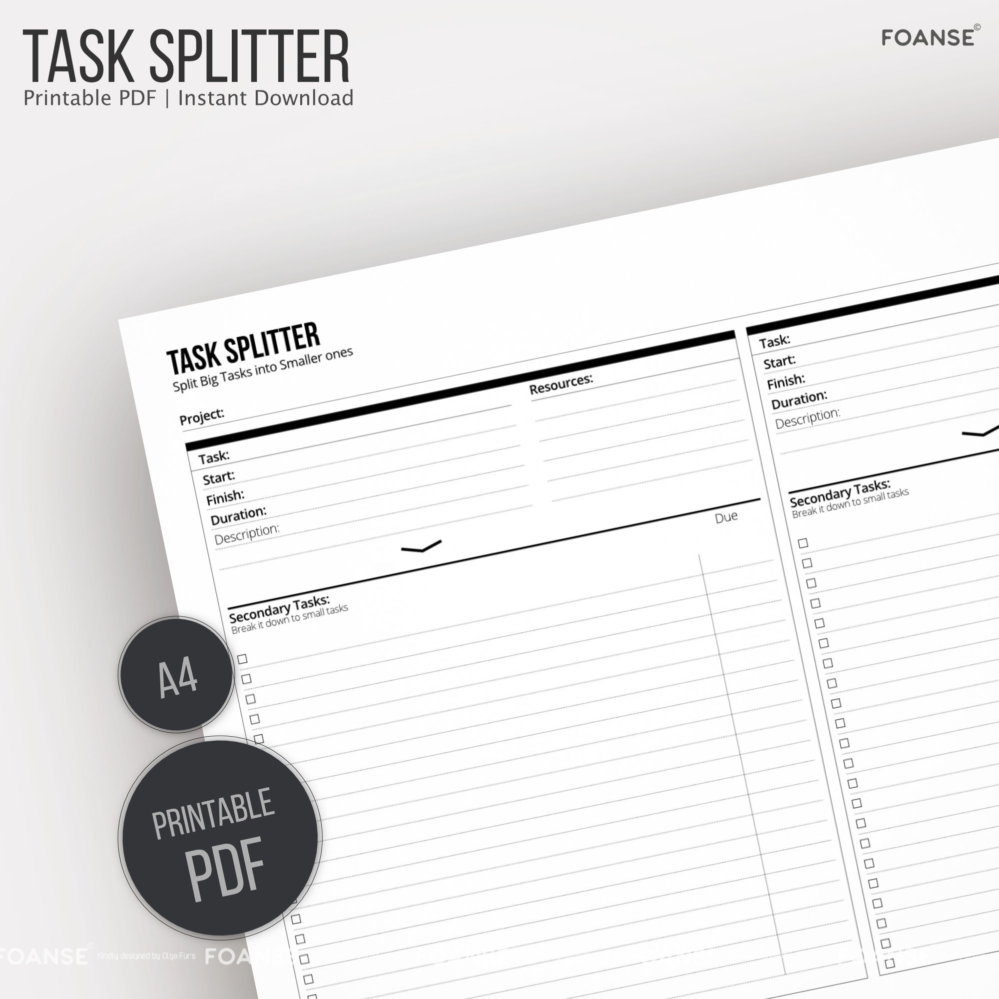 Project Planner Business Planner College Planner Printable | Etsy