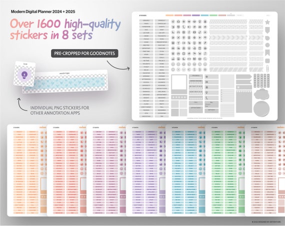 Functional Decorative Productivity Stickers Enhance Simplify Your